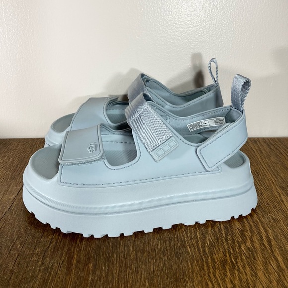 New Ugg Goldenglow Platform Sandal Women’s Various Sizes Seafoam Blue - Picture 2 of 9